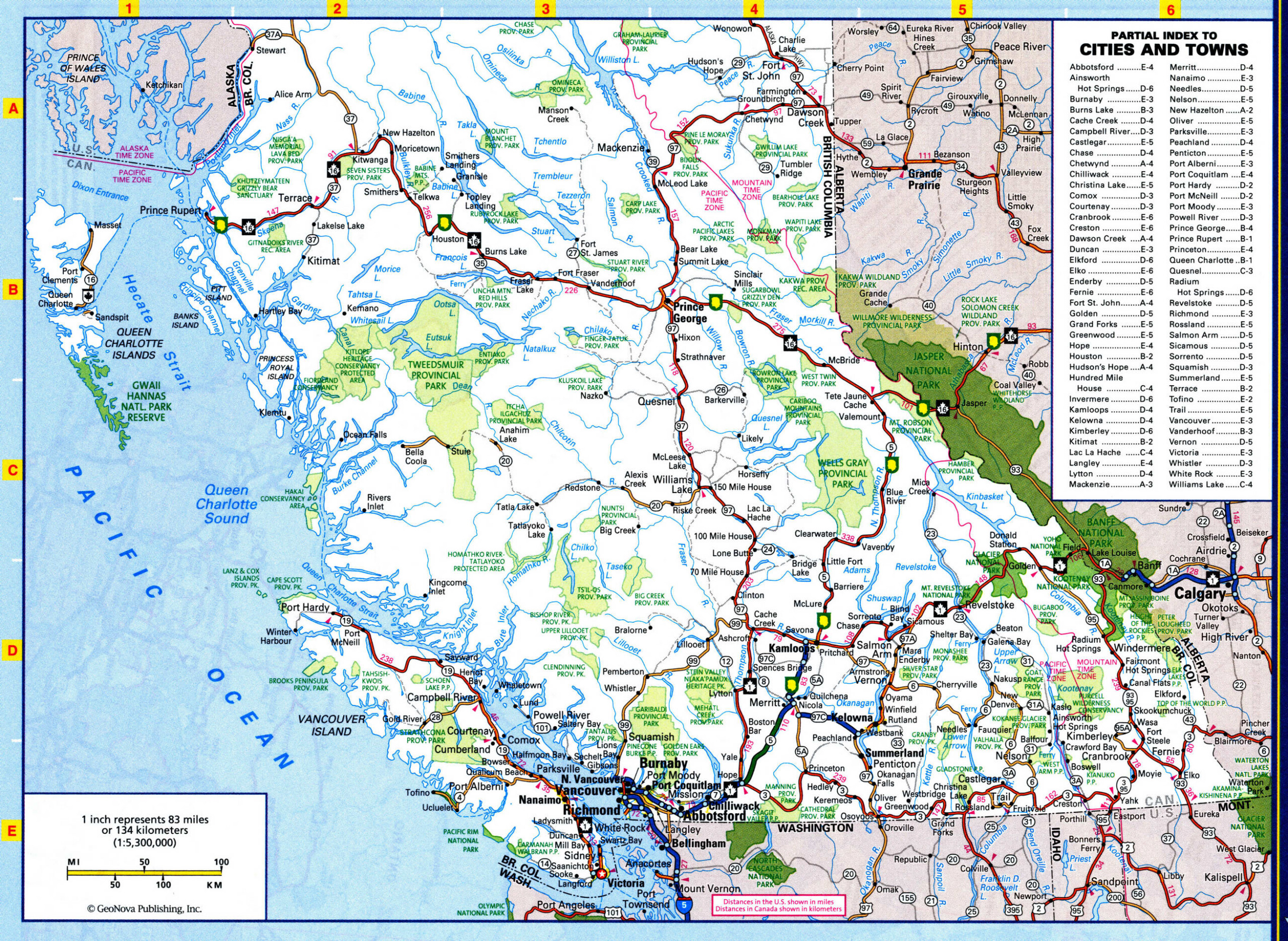 British Columbia Highways Map Free Printable Road Map Of British British Columbia Highways Map Free Printable Road Map Of British