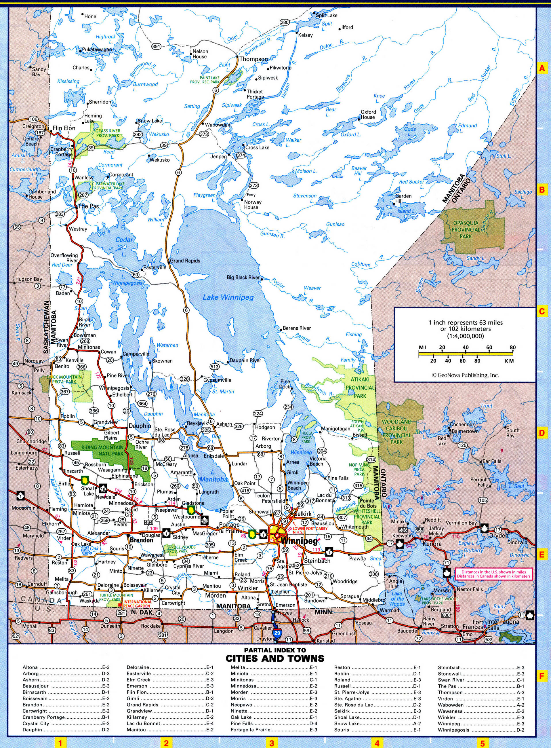 Manitoba Highways Map Free Printable Road Map Of Manitoba Canada   61a 