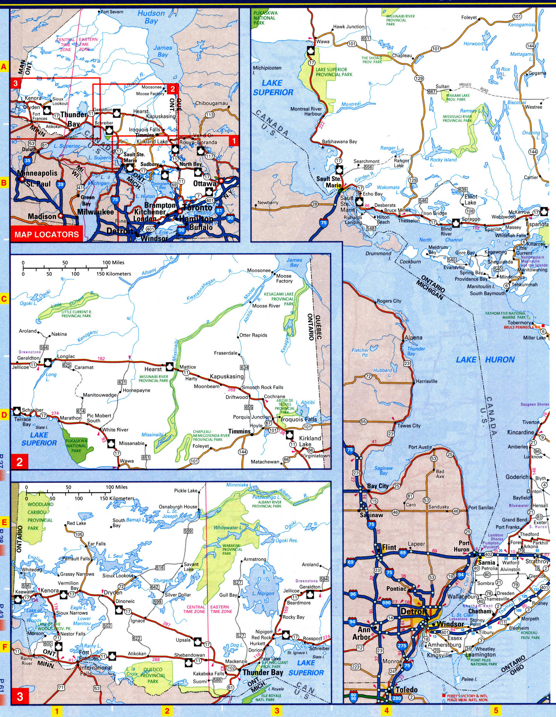 Ontario western highways map