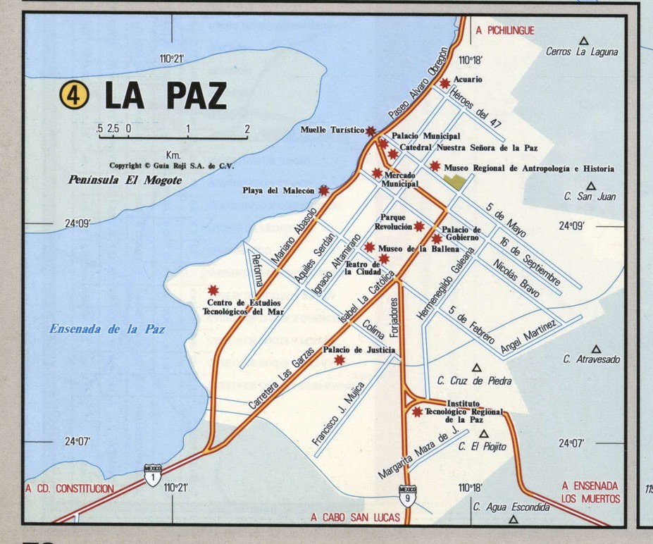 La Paz city map