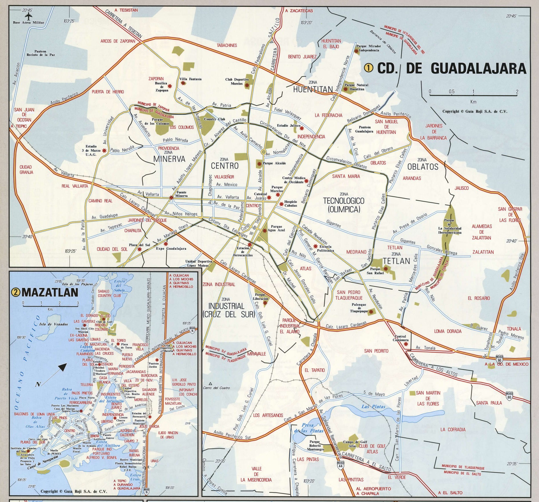 Guadalajara city map