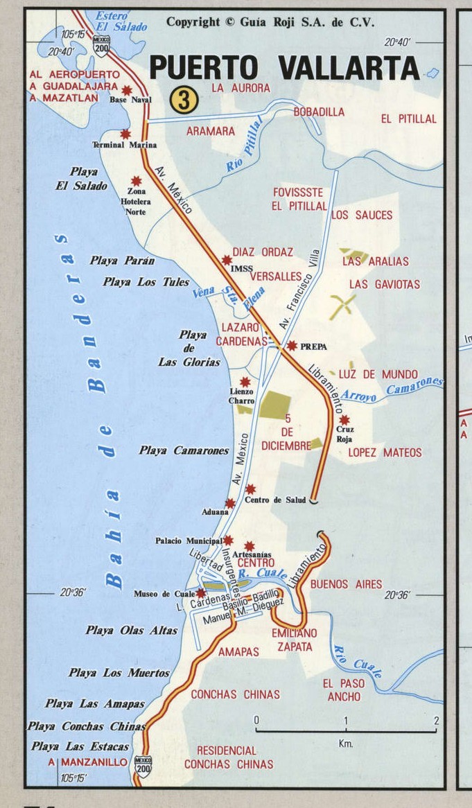 Puerto Vallarta city map