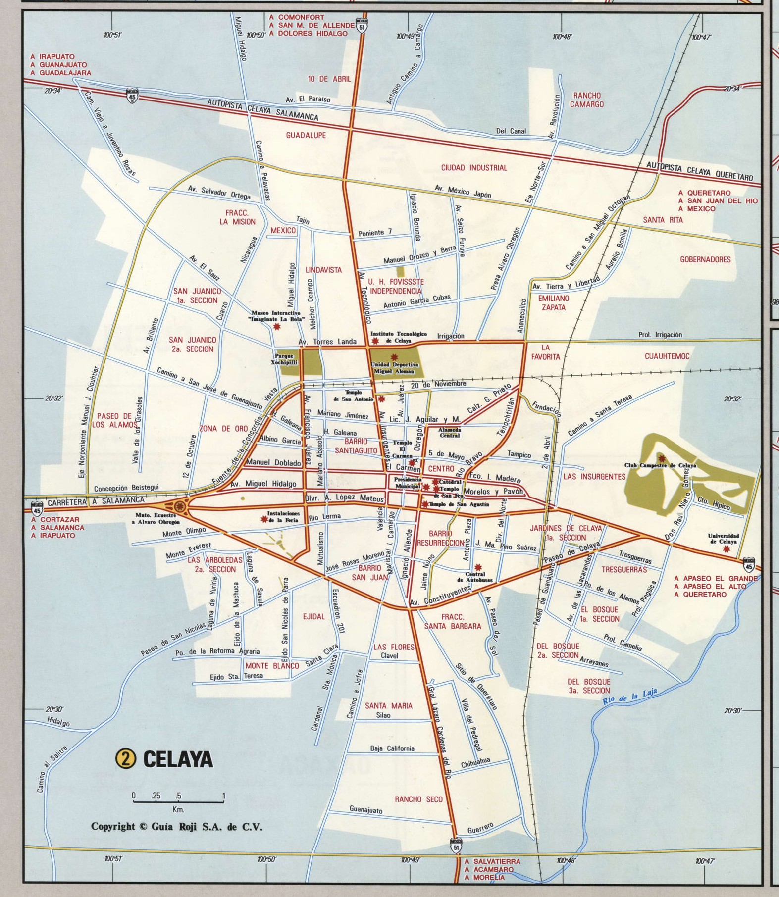 Celaya city map