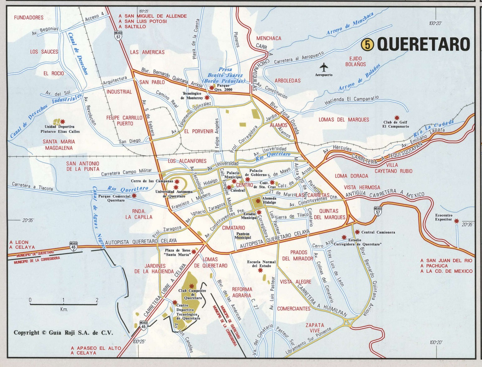 Queretaro city map