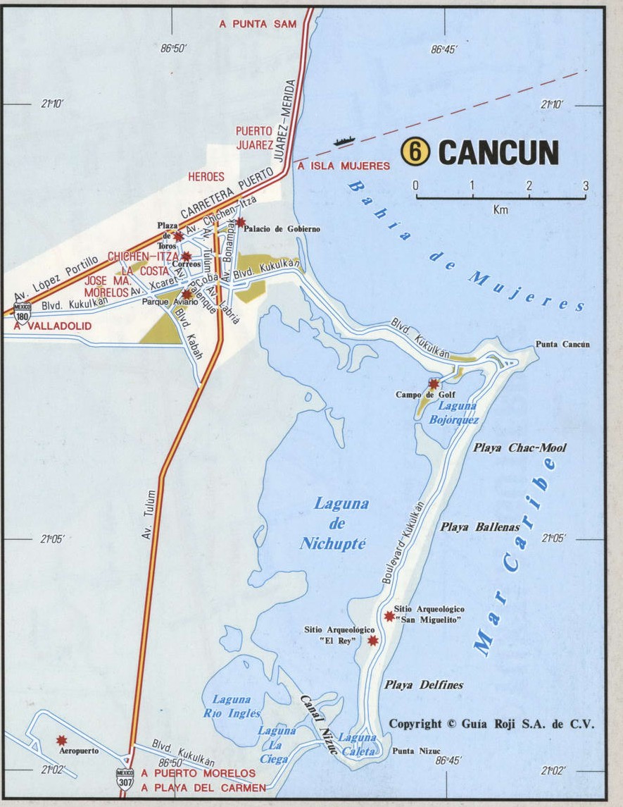 Cancun city map