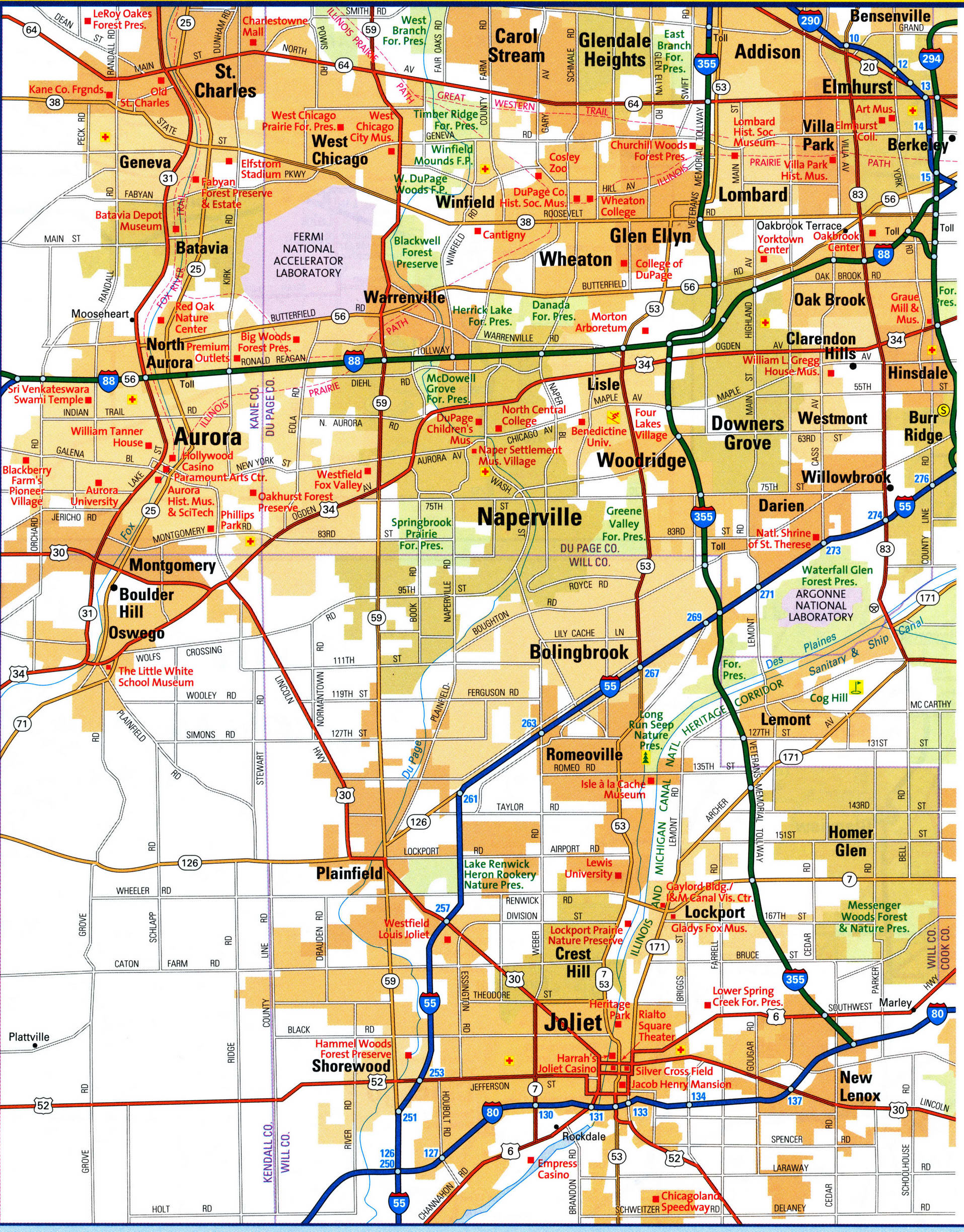 South Chicago city map