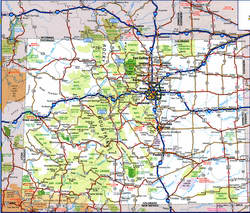 road map of Colorado