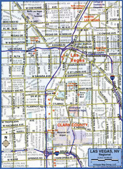 Las Vegas Regional Highways Map