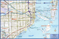 Miami Highways and Roads Map
