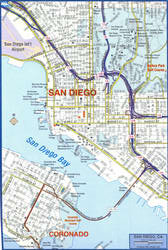 San Diego highway and road map