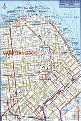 San Francisco highway and freeway map