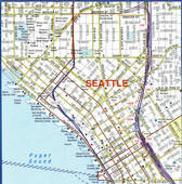Seattle highway and freeway map