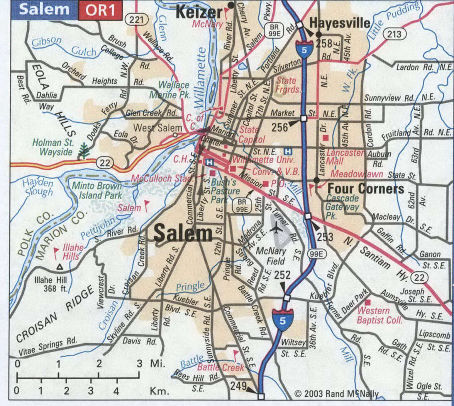 Salem road map