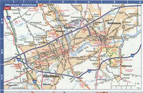 Allentown road and highway map