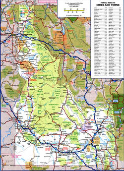 road map of Idaho