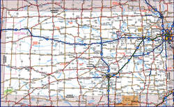 road map of Kansas