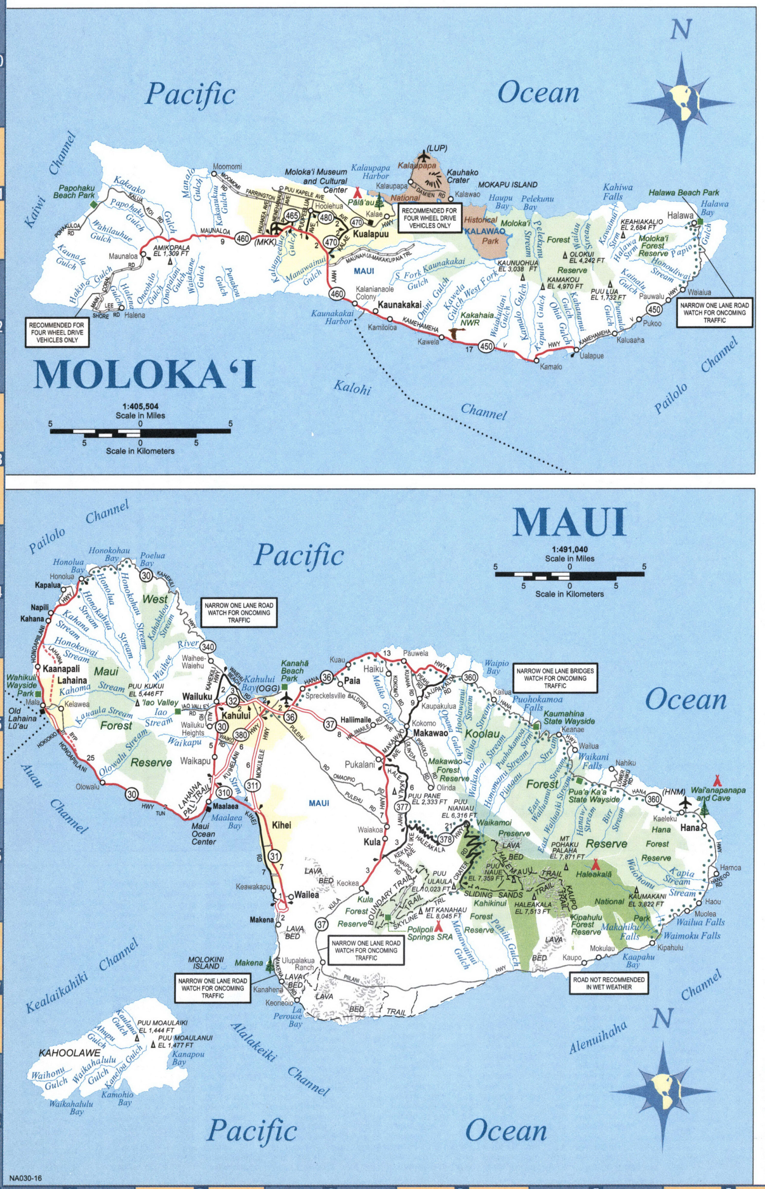 Map of Hawaii. Map of the state of Hawaii with cities and towns