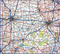 road map of Missouri