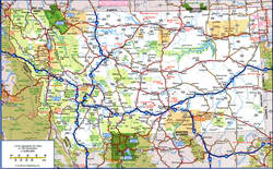 road map of Montana