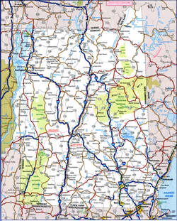 map of the highways and local roads of the state of New Hampshire