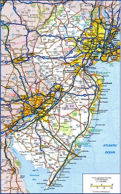 Map of highways and roads of the state of New Jersey