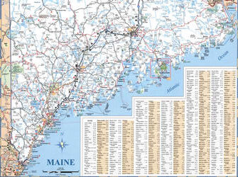 map of southern Maine with towns