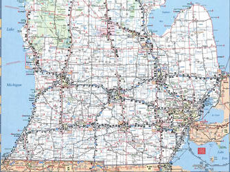 map of southern Michigan with towns
