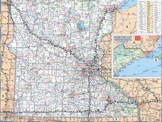 map of southern Minnesota