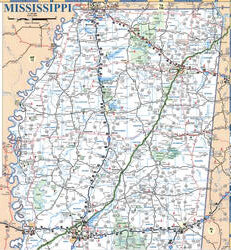 map of northern Mississippi