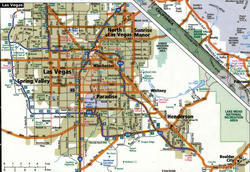 Las Vegas truck road map