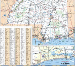 map of southern Mississippi