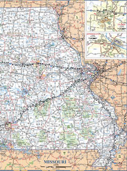 map of eastern Missouri
