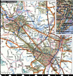 Albany road map with routes for truckers