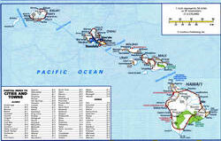 road map of Hawaii