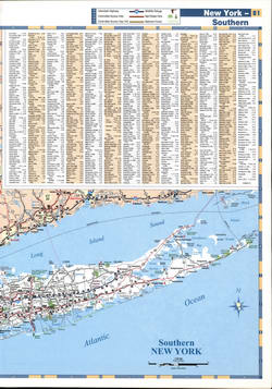Detailed map of the southwest part of New York with cities and roads
