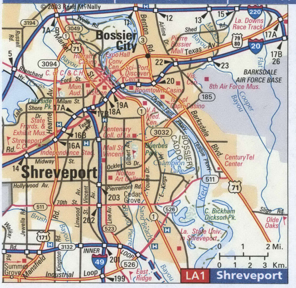 Shreveport Louisiana On US Map Tourist Map City Of Shreveport Nearby Roads 91baton Lr0u0vta 