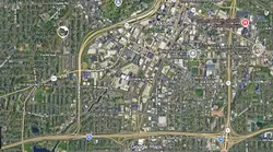Tourist map of downtown Akron, Ohio