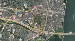 Tourist map of downtown Alexandria, Virginia