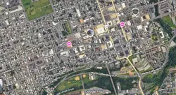 Tourist map of downtown Allentown, Pennsylvania
