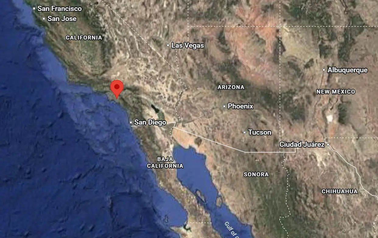 Where is Anaheim, California on the map?