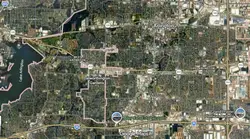 Tourist map of downtown Arlington, Texas