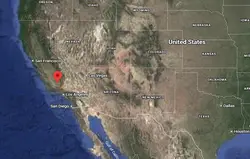 Where is Bakersfield, California on the map?
