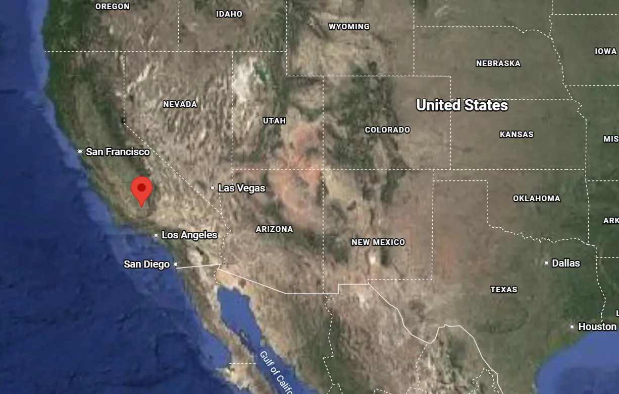 Where is Bakersfield, California on the map?
