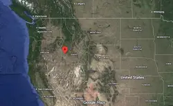 Where is the city of Boise (Idaho) located on the map of the USA?