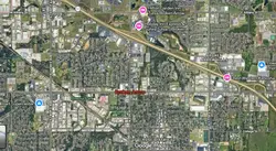Tourist map of downtown Broken Arrow, Oklahoma