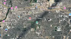 Tourist map of downtown Casper, Wyoming