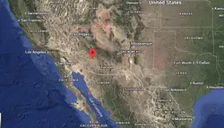 Where is the city of Chandler (Arizona) on the map of America?