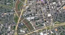 Tourist map of downtown Dayton, Ohio