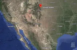 Where is Denver (Cololrado) located on the map of the USA?