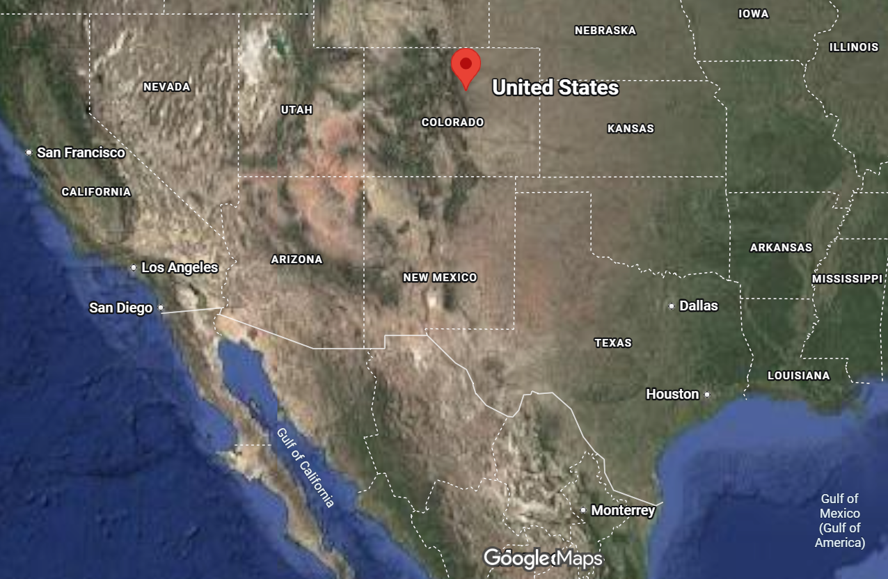 Where is Denver, Colorado on the map?